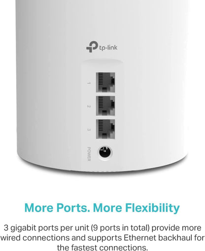 TP-Link Deco AX3000 WiFi 6 Mesh System (Deco X50) - Covers up to 6,500 Sq.Ft, Replaces Wireless Router and Extender, 3 Gigabit Ports per Unit, Supports Ethernet Backhaul, 3-Pack WiFi 6 | AX3000