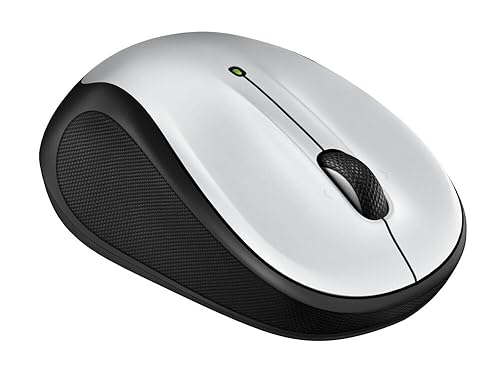 Logitech M325S Wireless Mouse, 2.4 GHz with USB Receiver, 1000 DPI Optical Tracking, 18-Month Life Battery, PC/Mac/Laptop/Chromebook - Pale Grey 2025 Pale Grey