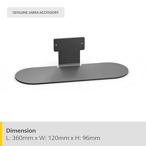Jabra PanaCast 50 Table Stand – Allows PanaCast 50 Webcam to be Used as a Free-Standing Unit, Compact Design, Ideal for Travelling and for Use in Multiple Locations - Grey PanaCast 50 Table Stand Grey