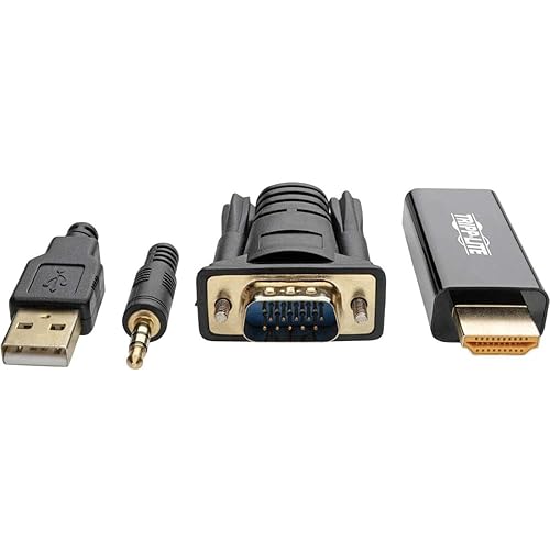 Tripp Lite P116-006-HDMI-A VGA Plus Audio to HDMI Adapter Converter Cable W Audio and USB Power 1080p M/M 6' 6'