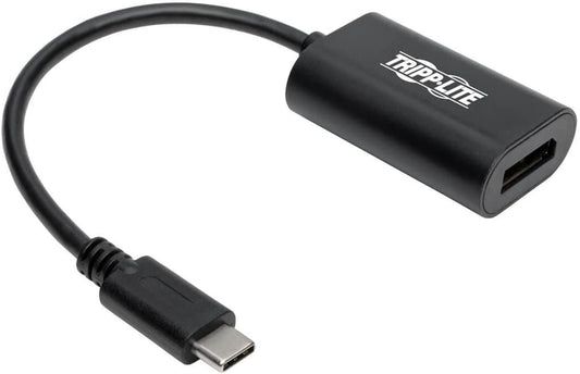 Tripp Lite USB C to DisplayPort Video Adapter Converter 4K x 2K @ 60Hz, Black, Thunderbolt 3 Compatible, USB Type C to DP, USB Type-C, 6" (U444-06N-DP4K6B) 4K DP Video Adapter