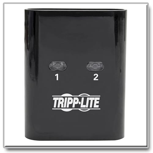 Tripp Lite 2 Port USB Switch, USB 3.0 Peripheral Switch, SuperSpeed 5 Gbps, Black, 3 Year Warranty (U359-002)