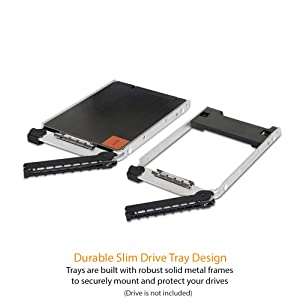 ICY DOCK Triple Bay 3X 2.5” SAS/SATA HDD &amp; SSD Mobile Rack for External 3.5” Drive Bay | ToughArmor MB993SK-B