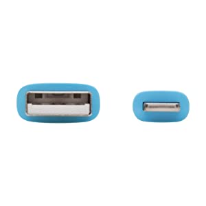 Tripp Lite Safe-IT USB-A to USB-C Charge Cable for iPhone iPad Android &amp; More, Male-to-Male, 60W Charging, Ultra-Flexible, MFi Certified, Light Blue, 6 Feet / 1.8M, 2-Year Warranty (U038AB-006-S-LB)