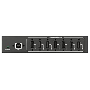 Tripp Lite 7-Port USB 2.0 Hub, Industrial Grade Hub USB 2.0, 15 kv ESD Immunity, Industrial USB 2.0 Hub with 7 Ports, Metal Housing Build, Wall/DIN Mounting (U223-007-IND-1)