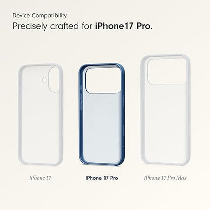 Beats iPhone 17 Pro Kickstand Case with MagSafe & Camera Control, Built in Stand & Lanyard, Matte Finish with Microfibre Lining – Bedrock Blue iPhone 17 Pro Kickstand Bedrock Blue