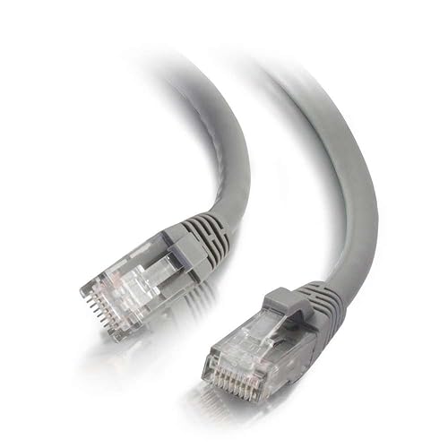 C2G 03965 Cat6 Cable - Snagless Unshielded Ethernet Network Patch Cable, Gray (2 Feet, 0.60 Meters) 2 Feet/ 0.60 Meters Grey