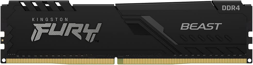 Kingston FURY Beast 64GB (2x32GB) 3200MHz DDR4 CL16 Desktop Memory Kit of 2 KF432C16BBK2/64, Black Black 64GB (2x32GB) 3200MHz Ram Only
