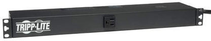 Tripp Lite Basic PDU, 15A, 13 Outlets (5-15R), 120V, 5-15P Input, 15 ft. Cord, 1U Rack-Mount Power (PDU1215)