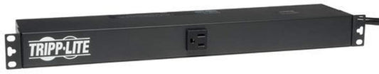 Tripp Lite Basic PDU, 15A, 13 Outlets (5-15R), 120V, 5-15P Input, 15 ft. Cord, 1U Rack-Mount Power (PDU1215)