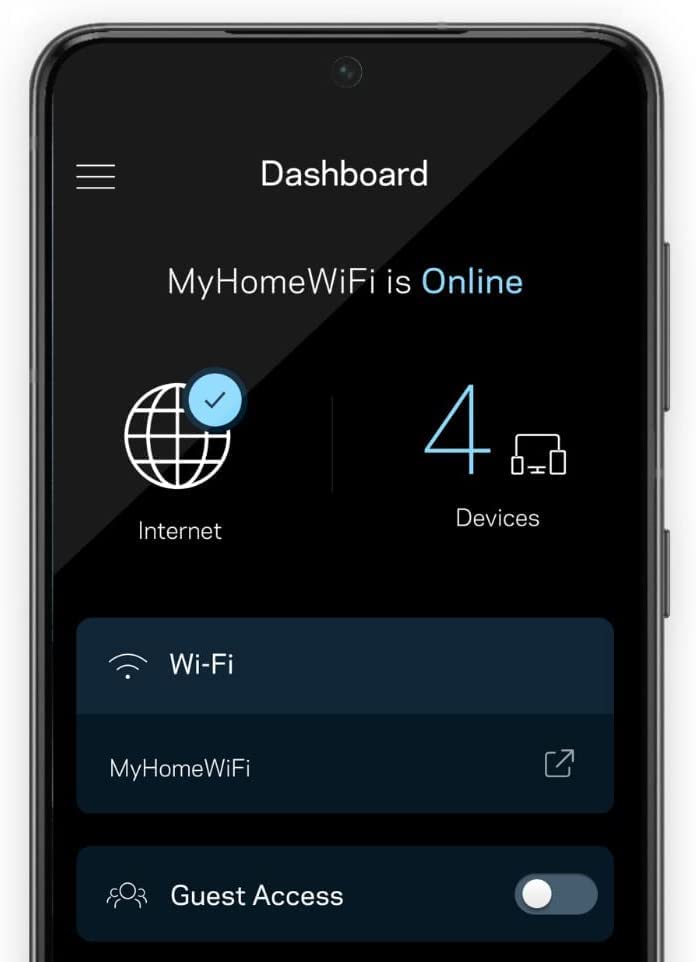 Linksys Mesh WiFi 6 Router, (Hydra Pro 6, 2700 ft, 30+ Devices, 5.4 Gbps) - WiFi Router &amp; Extender Replacement - MR5500-CA