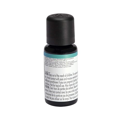 Ellia Diffuser Essential Oil Eucalyptus 15ml, 100% Pure, Therapeutic Grade