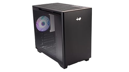 InWin A3 MicroATX IW-CS-A3BLK-1AM120S Gaming Chassis, Build-in ARGB Fan, Black Black MicroATX