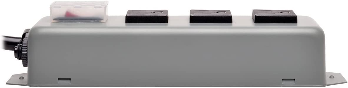 Tripp Lite Waber 3 Outlet Industrial Power Strip, 9' Cord, Metal (3SP9) Black 3 Outlet, 9ft Cord Power Strip