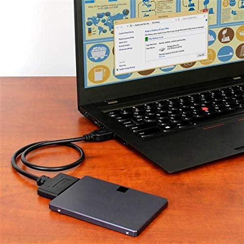 StarTech.com USB 3.1 to 2.5" SATA Hard Drive Adapter - USB 3.1 Gen 2 10Gbps with UASP External HDD/SSD Storage Converter (USB312SAT3CB) USB 3.1 | 2.5" Cable