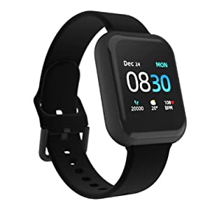 iTouch Air 3 Smartwatch Fitness Tracker for Men Women, with Heart Rate Tracker, Step Counter, Notifications, Sleep Monitor 40mm Black