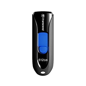 Transcend 512GB JetFlash 790 USB 3.1 Gen 1 Flash Drive TS512GJF790K Black 1 Count (Pack of 1) 1) Type-A / Standard