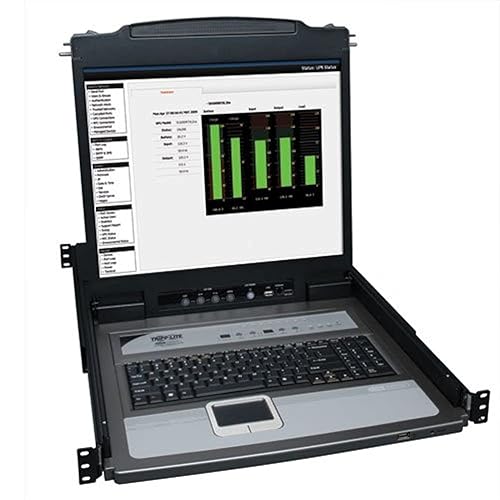 Tripp Lite 8-Port Rack Console KVM Switch 19-Inch LCD PS2/USB Cable 1U TAA/GSA (Black)
