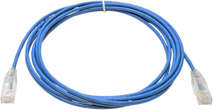 Tripp Lite Cat6 Gigabit Patch Cable, RJ45 M/M, Gigabit, Snagless, UTP, Molded, Slim, Blue, 10 ft. (N201-S10-BL) Blue 10 ft.