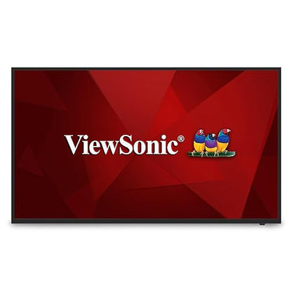 ViewSonic CDE5512 55 4K UHD Commercial Display with VESP, Wireless Screen Sharing, USB Wi-Fi Capabilities, RJ45, HDMI, USB C,Black 55-Inch