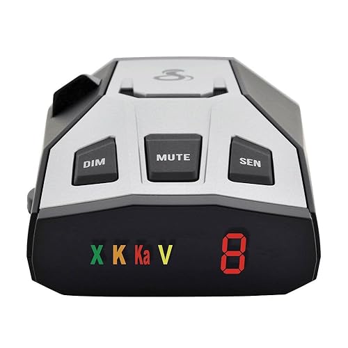Cobra RAD 350 Laser Radar Detector - Long Range, False Alert Filter, OLED Display, Black