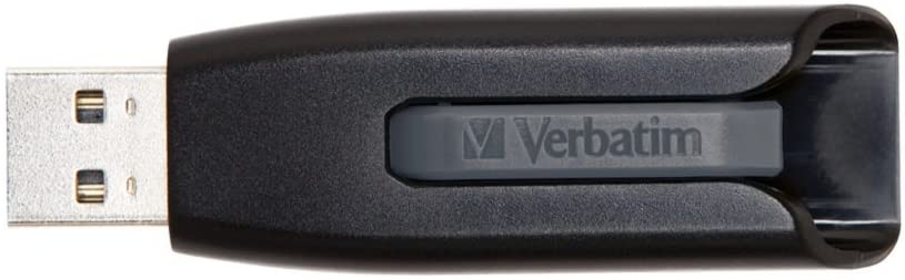 Verbatim 8GB USB 3.0 Store 'n' Go V3 Flash Drive - Cap-Less &amp; PC / Mac Compatible - Gray