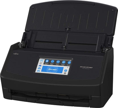 Fujitsu ScanSnap iX1600 Wireless or USB High-Speed Cloud Enabled Document, Photo &amp; Receipt Scanner with Large Touchscreen and Auto Document Feeder for Mac or PC, Black ScanSnap iX1600 Black