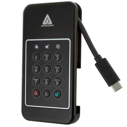 Apricorn 1TB Aegis NVX - Ultra high Speed Ruggedized SSD, USB 3.0 encrypted Drive (ANVX-1TB)
