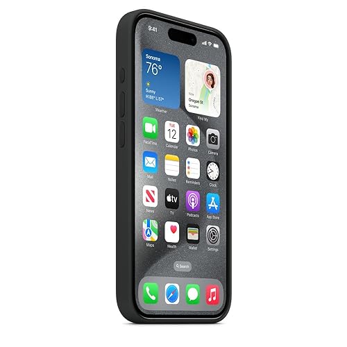 Apple iPhone 15 Pro Silicone Case with MagSafe - Black ??????? Silicone Black