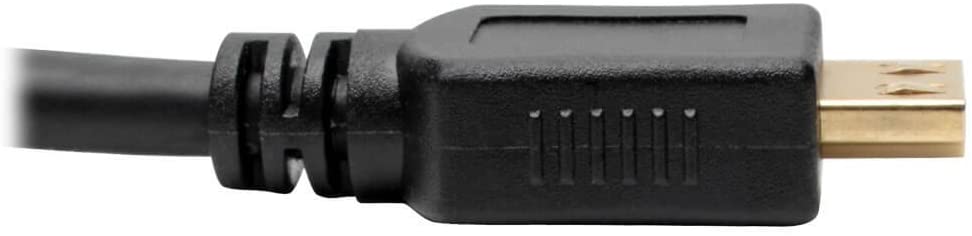 Tripp Lite HDMI to VGA Adapter, 3.5mm Audio Port, 1080p Video, Built-In 6” HDMI cable, for use with Computers, Laptops, Chromebooks, Raspberry Pi Projectors &amp; More (P131-06N), Black HDMI to VGA + Audio