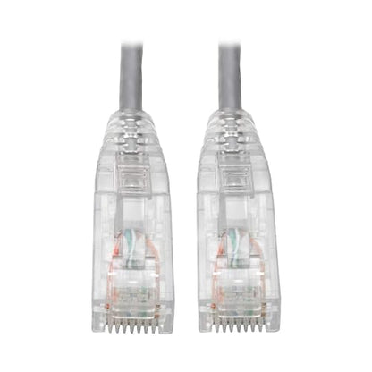 Tripp Lite Cat6 Gigabit Patch Cable, RJ45 M/M, Gigabit, Snagless, Molded, Slim, Gray, 3 ft. (N201-S03-GY) Gray 3 ft.