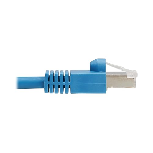 Tripp Lite Cat8 40G PoE Shielded Ethernet Cable, 16.4 Feet / 5 Meters, Flame-Resistant LSZH Jacket, Power Over Ethernet, Snagless RJ45, SSTP, Male-to-Male, Blue, (N272L-F05M-BL)