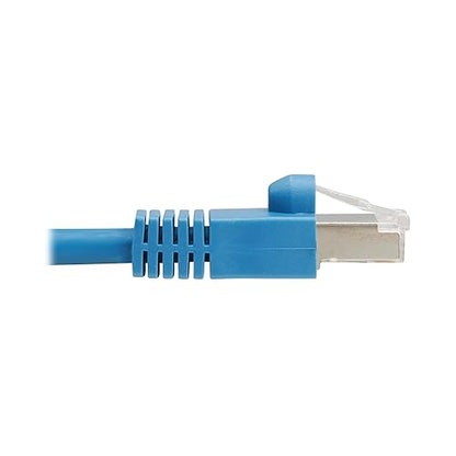 Tripp Lite Cat8 40G PoE Shielded Ethernet Cable, 16.4 Feet / 5 Meters, Flame-Resistant LSZH Jacket, Power Over Ethernet, Snagless RJ45, SSTP, Male-to-Male, Blue, (N272L-F05M-BL)