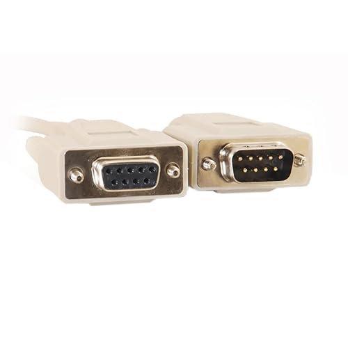 C2G 17612 DB9 M/F Serial RS232 Extension Cable, Beige (100 Feet, 30.48 Meters)