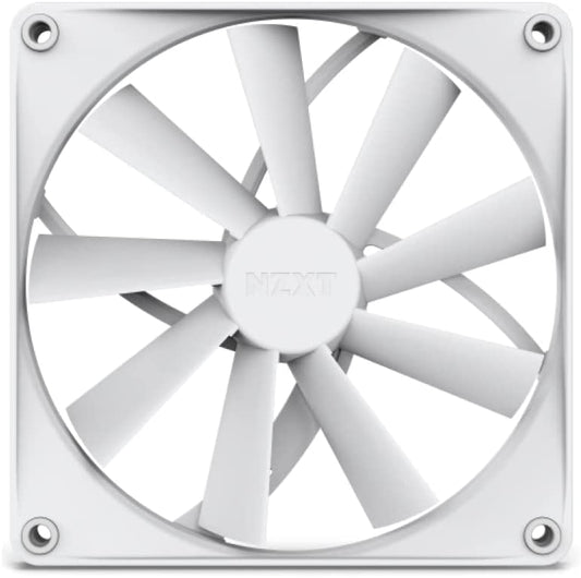 NZXT F140Q Quiet Airflow Fans - RF-Q14SF-W1 - Increase Air Volume - Quiet Operation - Long-Term Durability - 140mm Fan Single Pack - White