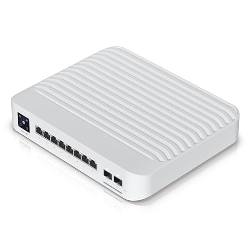 Ubiquiti Professional 8 PoE - 8 Ports - Manageable - Gigabit Ethernet, 10 Gigabit Ethernet - 10/100/1000Base-T, 10GBase-X - 3 Layer Supported - 120 W PoE Budget - Twisted Pair, Optical Fiber - PoE Ports