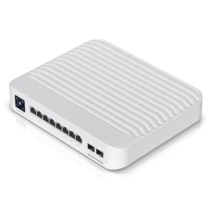 Ubiquiti Professional 8 PoE - 8 Ports - Manageable - Gigabit Ethernet, 10 Gigabit Ethernet - 10/100/1000Base-T, 10GBase-X - 3 Layer Supported - 120 W PoE Budget - Twisted Pair, Optical Fiber - PoE Ports