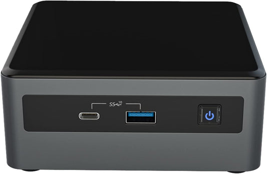 Intel NUC, Intel NUC 10 Mini PC, Win10 Pro Mini Computer, Frost Canyon NUC10i7FNHN, Intel Core i7-10710U, Up to 4.7GHz Turbo, 6 core,25W Intel UHD Graphics, WiFi6, Thunderbolt 3(16GB RAM+512GB SSD)