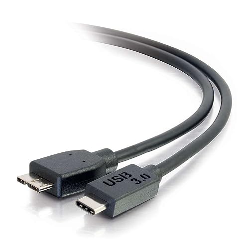 C2G 28862 USB 3.0 (USB 3.1 Gen 1) USB-C to USB Micro-B Cable M/M (3 Feet) Thunderbolt 3, Tablet, Chromebook Pixel, Samsung Galaxy TabPro S, LG G6, MacBook