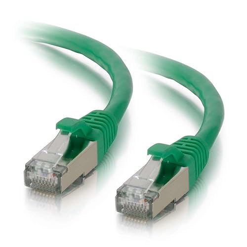 C2G 00841 Cat6 Cable - Snagless Shielded Ethernet Network Patch Cable, Green (35 Feet, 10.66 Meters) 35 Feet Green