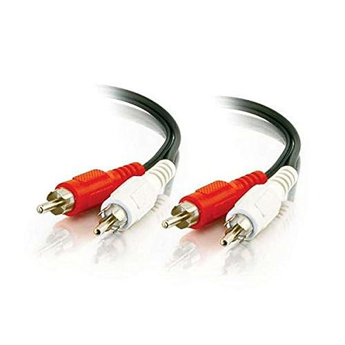 C2G 40464 Value Series RCA Stereo Audio Cables, 6 Feet (1.82 Meters), Black RCA Audio 6 Feet Black