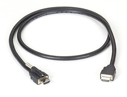 BLACK BOX VCL-HDMIS-002M Locking HDMI to Standard HDMI Cable, 2-m (6.5-ft.)