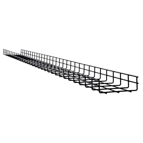 Tripp Lite Wire Mesh Cable Tray Management Organization, Ideal for Industrial & Data Centers, 10 Pack, 6 inches x 2 inches x 10 Feet / 150 x 50 x 3000 millimeters, 5-Year Warranty (SRWB6210STR10)