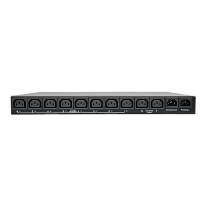 Tripp Lite Metered PDU with ATS, 2/2.4KW Single Phase, 200/240V, 2 C14 Input, 3.6M Cords, TAA (PDUMH15HVAT) Metered + ATS