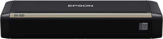 Epson DS-320 Mobile Scanner with ADF: 25ppm, TWAIN &amp; ISIS Drivers, 3-Year Warranty