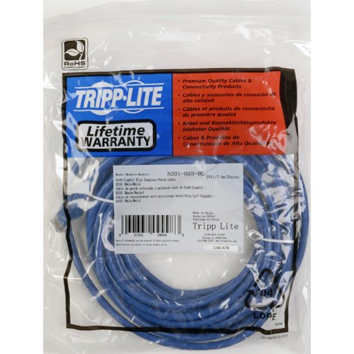 Tripp Lite Eaton Series Cat6 Gigabit Snagless Molded (UTP) Ethernet Cable (RJ45 M/M), PoE, Blue, 12 ft. (3.66 m) - 12 ft Category 6 Network Cable for Network Device Male - First End: 1 x RJ-45 Network - Second End: 1 x RJ-45 Network - Blue