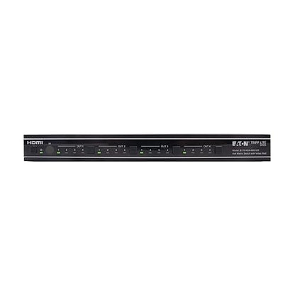 Tripp Lite 4x4 HDMI Matrix Switch Splitter with Video Wall Controller, 4K@60Hz Video, 4 HDMI Inputs, 4 HDMI Outputs, No Software Needed, Multi-Resolution Support (B119-4X4-4K6-VW)
