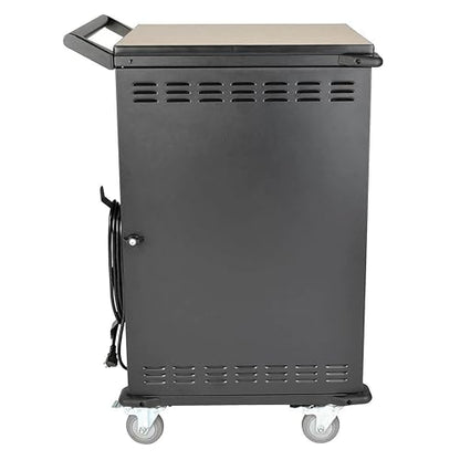 Tripp Lite CSC36AC 36-Port AC Charging Cart Storage Station for Chromebooks, Laptops, Tablets, Black Cart 36 AC Port