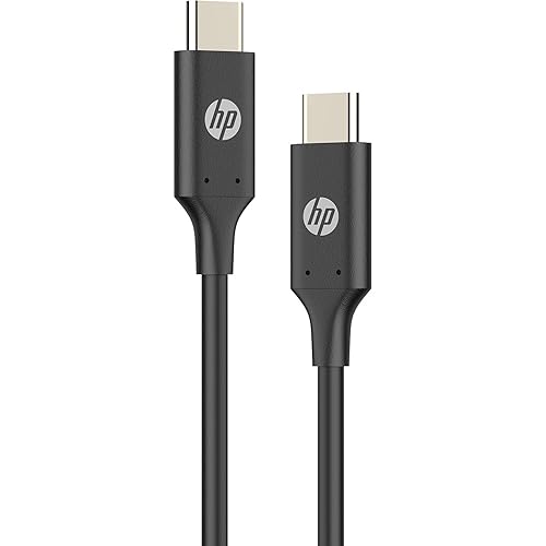 HP HP DHC-TC107 USB 3.1 to USB Type C Cable for Charging and Transfer Data, Length 2 m, Black