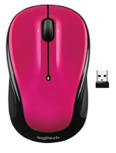 Logitech Mouse - Wireless - Red